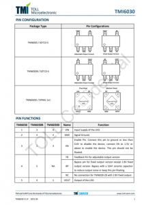 TMI6030-28  300mA、低 IQ、高 PSRR LDO