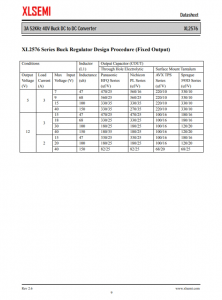XL2576T-12E1  3A 52KHz 40V 降压 DC-DC 转换器