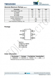 TMI3253SH  1MHz 18V 3.0A衕步COT降壓型轉換器