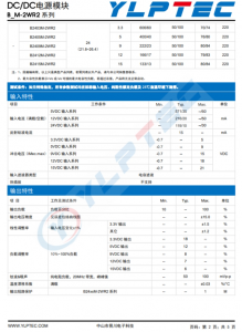 B0505M-2WR2  2W,定电压输入，隔离非稳压单路输出