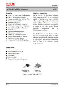 XL2576T-12E1  3A 52KHz 40V 降压 DC-DC 转换器