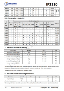 IP2110  USB專用充電端口控製器