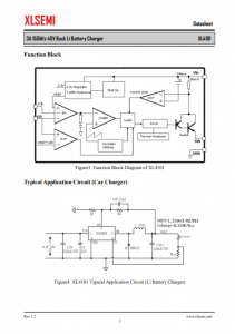XL4101E1  3A 150kHz 40V 降压锂电池充电器