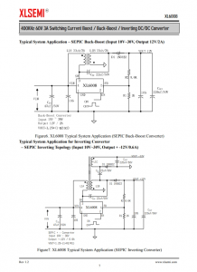 XL6008E1  400KHz 60V 3A开关电流升压/降压-升压/反相DC/DC转换器