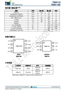 TMI8118S  7V 單通道直流馬達