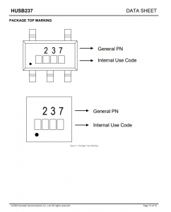 HUSB237  USB Type-C 供电接收器 控制器