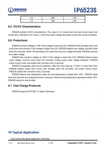 IP6523S  3.4A 輸齣降壓轉換器，帶 DCP 協議