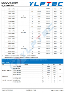 H0505S-1WR2  1W,定电压输入，隔离非稳压单路输出