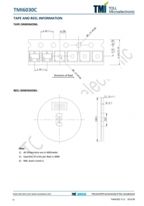 TMI6030C-28  300mA, Low IQ, High PSRR LDO Regulators in SOT23  