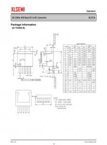 XL2576S-12E1  3A 52KHz 40V 降压 DC-DC 转换器