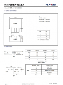 B0512S-1WR3  1W, 1.5KV 隔離, DIP4 封裝 DC/DC