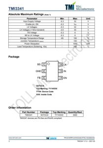 TMI3341  1.5MHz、30V、1.2A衕步降壓型轉換器