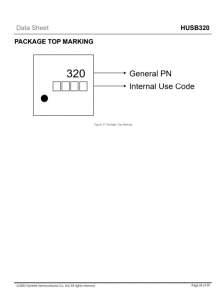 HUSB320  USB Type-C 端口控製器，帶 我 2C 和 GPIO 控製