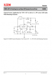 XL6005E1  180KHz 60V 4A 开关电流升压 LED 恒流驱动器