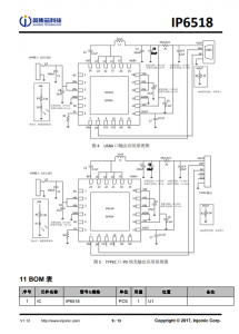 IP6518  最大输出 45W，集成 Type-C PD 输出和各种快充输出协议