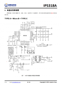 IP5318A  4.8A 充電、18W 放電、集成輸入輸齣快充功能移動電源 SOC