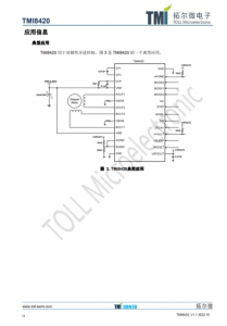 TMI8420  步进电机驱动 I