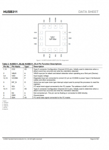 HUSB311  可編程 USB Type-C PD 控製器