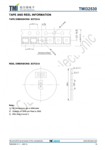 TMI32530  1MHz 18V 3A衕步COT降壓型轉換器 強製PWM操作