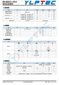 RSM3422  嵌入式隔离 RS-422 收发器