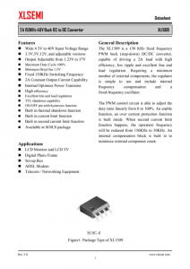 XL1509-12E1  2A 150KHz 40V 降压 DC-DC 转换器