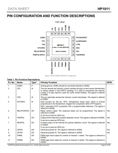 HP1011  數字雙相交錯式PFC 帶I2C和UART接口的控製器