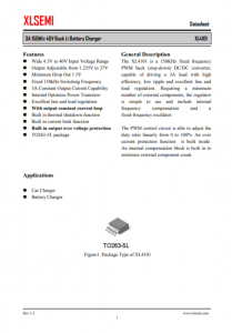 XL4101E1  3A 150kHz 40V 降压锂电池充电器