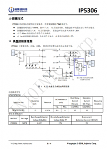 IP5306  2.1A 充电 2.4 A 放电高集成度移动电源 SOC