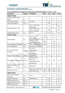 TMI8037  500mA LNB-電源與控製電壓 調節器