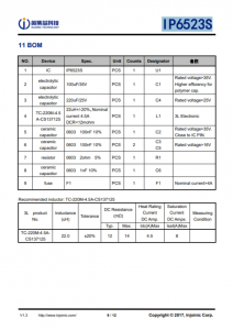 IP6523S  3.4A 輸齣降壓轉換器，帶 DCP 協議