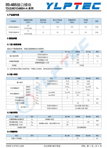 TD301D485H-A  500Kbps 128 RS-485通信和總線保護於一體的