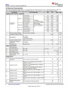 TMP117AIDRVR   48 位 EEPROM、可替代 PT100/PT1000 RTD 的 0.1°C 数字温度传感器