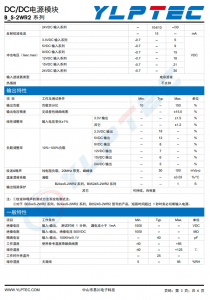 B1205S-2WR2  DC-DC 输入电压10.8V~13.2V 输出电压5V输出